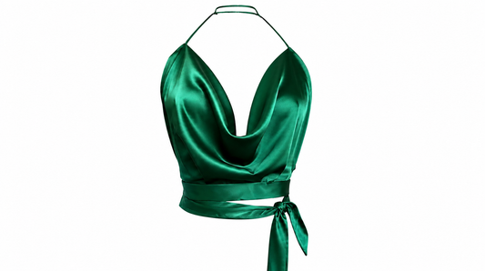 HALTER COWL NECK TOP