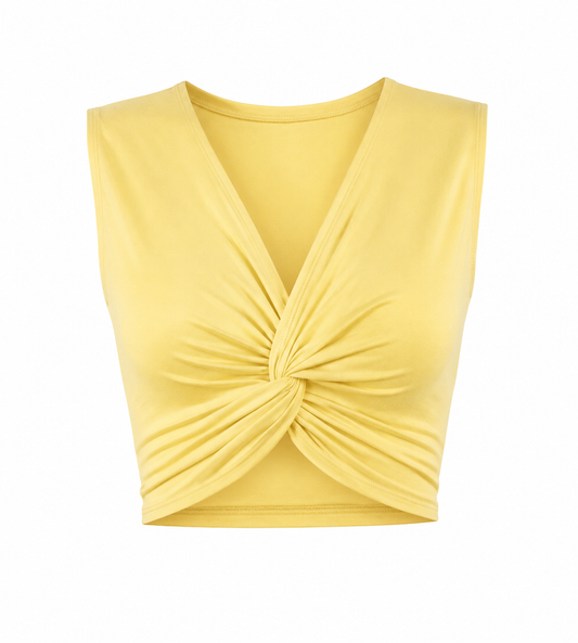 TWIST FRONT TOP & WIDE-LEG PALAZZO SET